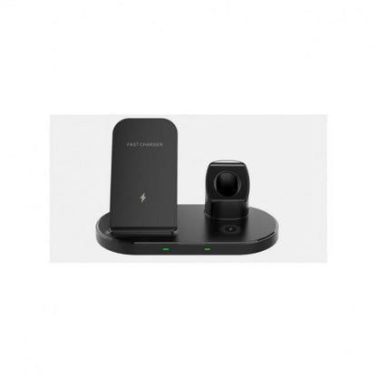 Dock de charge induction Apple 3-en-1 pour iPhone / AirPods / Apple Watch - 18W max - noir