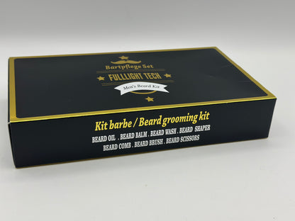 Kit de barbe homme FULLLIGHT TECH neuf huile brosse ciseaux