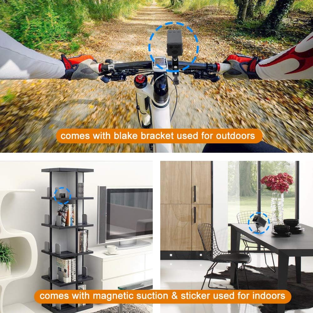 Mini Caméra Espion WiFi Caméra Cachée 1080P Caméra de Surveillance avec Vision Nocturne Automatique/Audio Bidirectionnel/Grand Angle/Alerte Fortification pour Intérieur et Extérieur