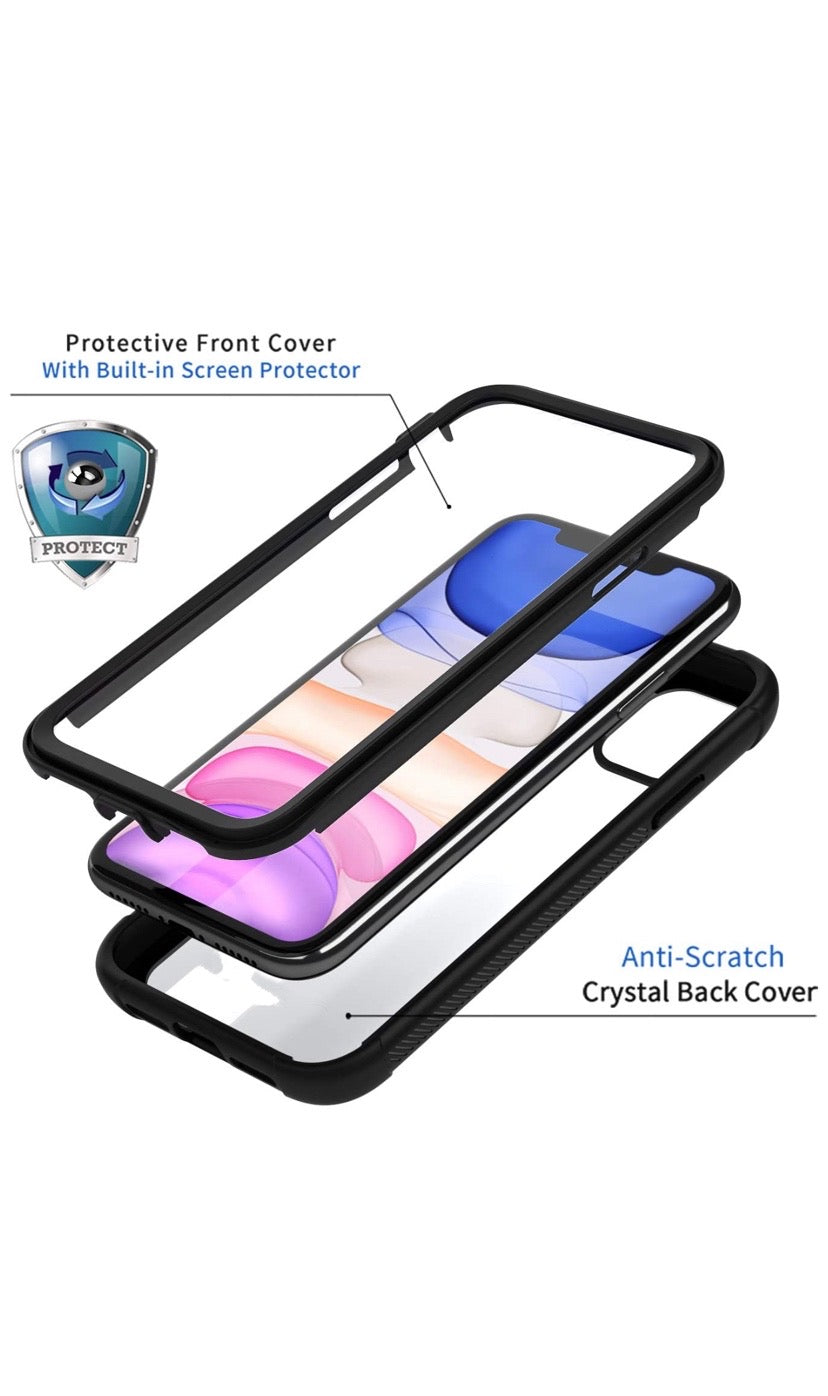 Coque iPhone XS Max, Transparente Integrale Étui [avec Protège-écran] Antichoc neuve