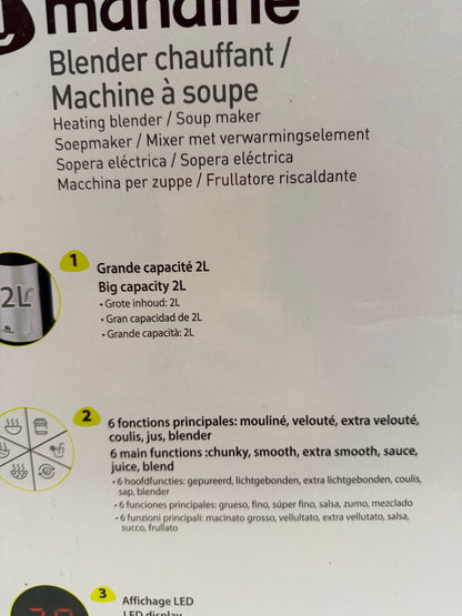 Blender chauffant MSM2L-21 MANDINE