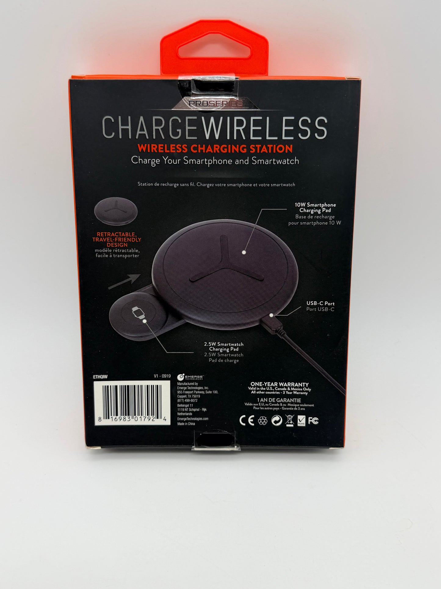 Helix Chargeur Induction Compatible Apple Watch Noir