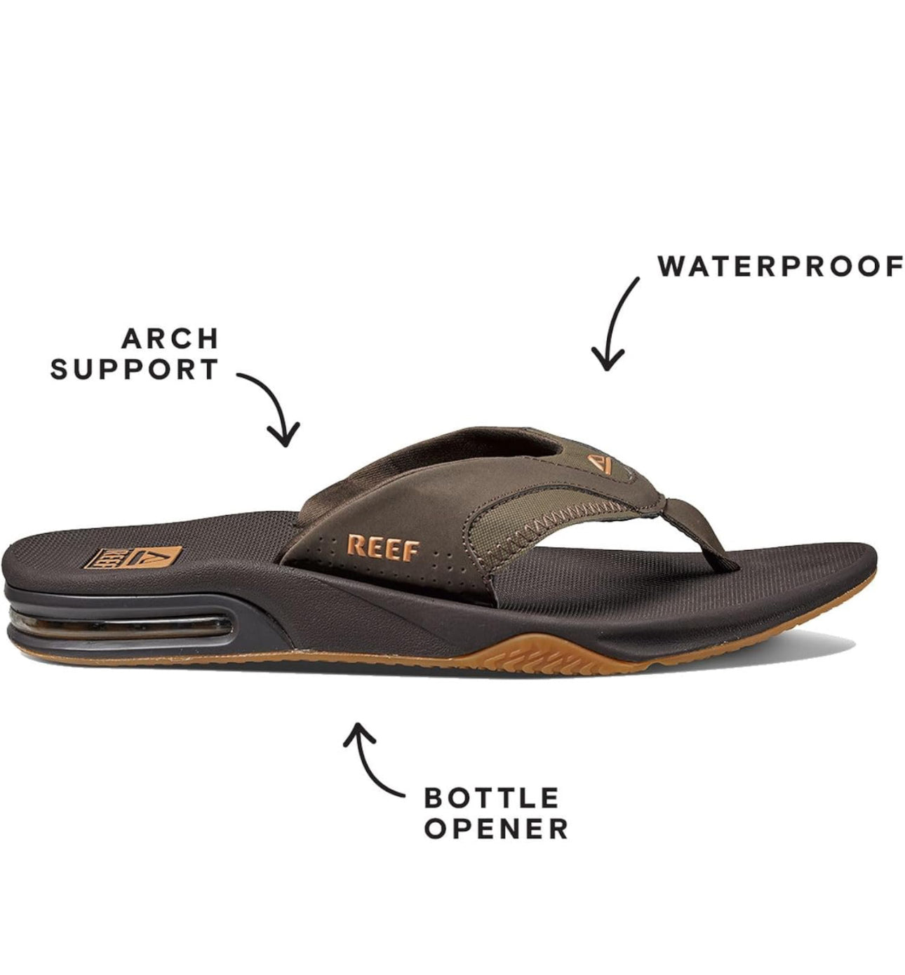 Reef Fanning, Tongs homme avec décapsuleur confortable neuves taille 44
