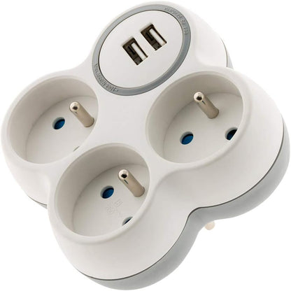 Triplite 16A 2P+T + 2 Ports USB