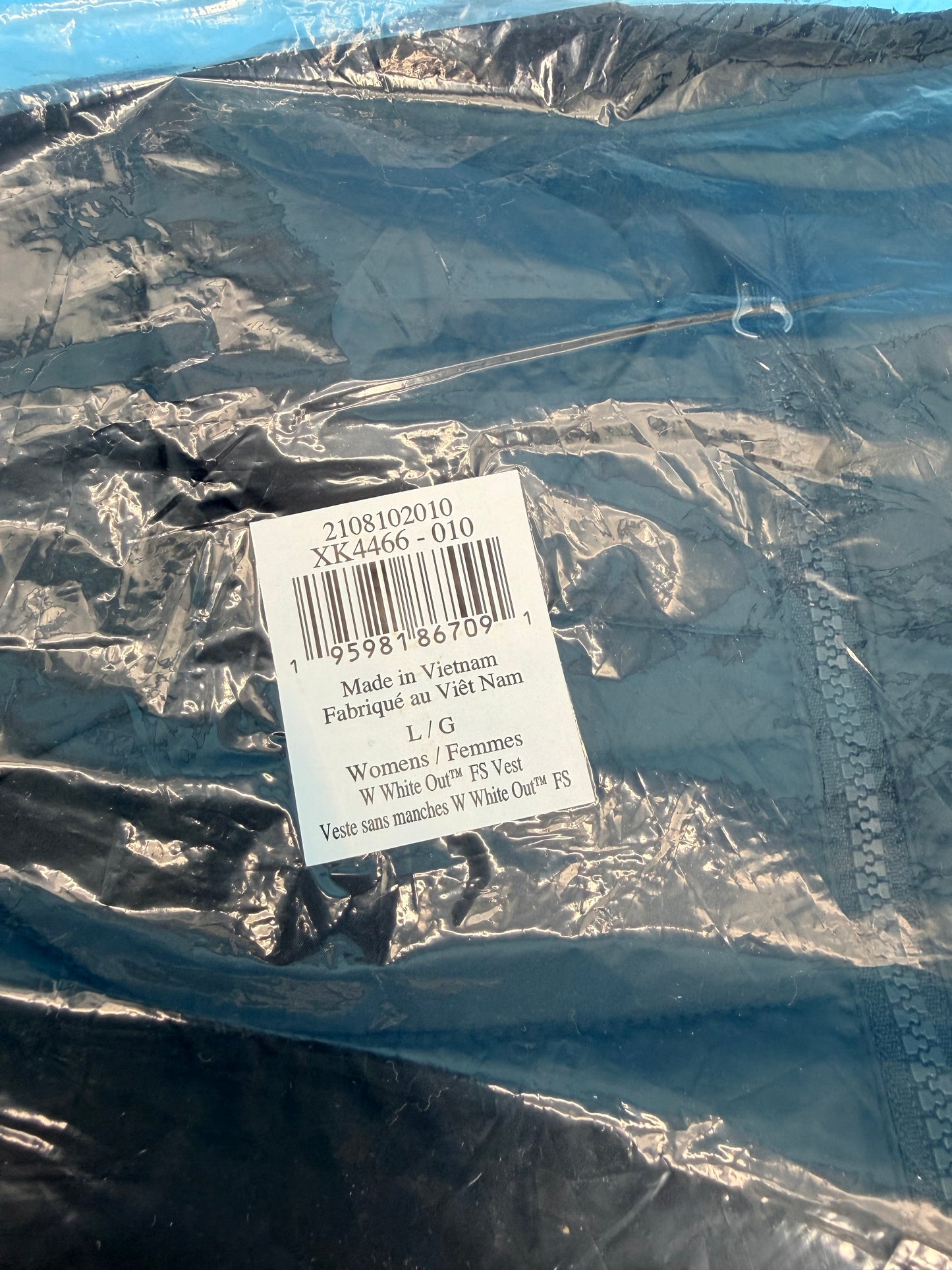 Columbia White Out Puffer Omni Heat Veste isolante à fermeture Éclair pour femme