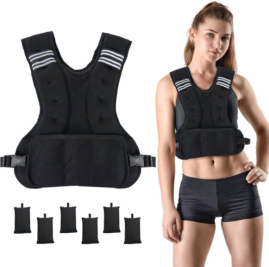 Vailge Gilet lesté de course pour homme et femme - Gilet d'entraînement avec poids pour fitness, musculation, course, cross training