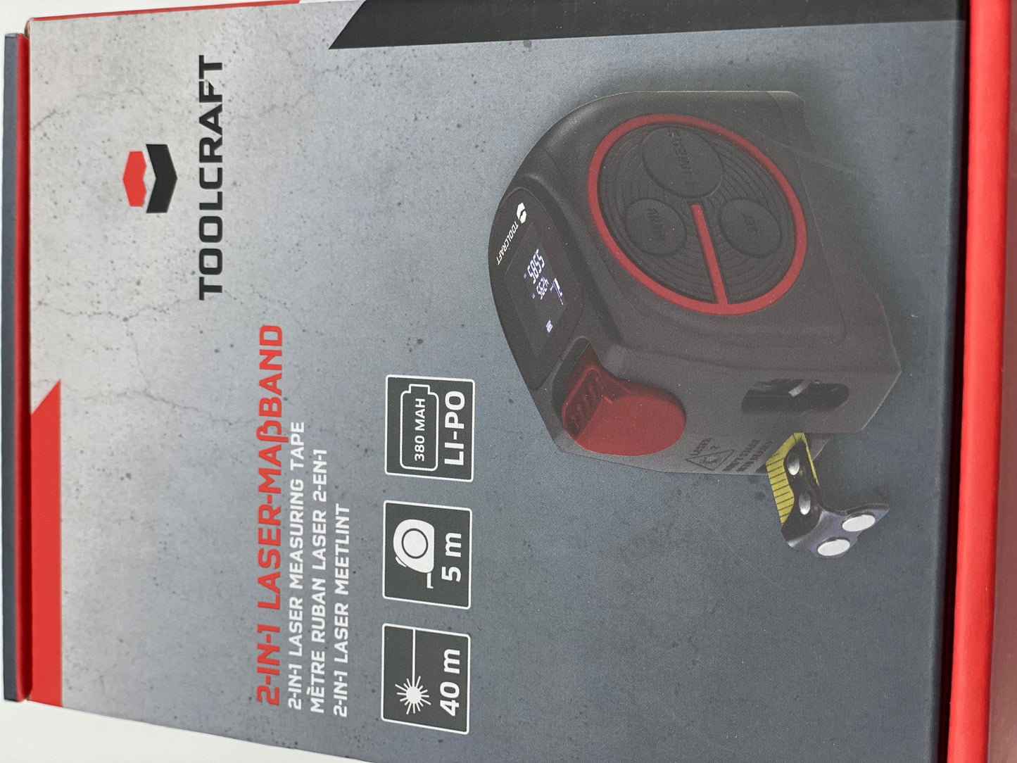 Mètre Télémètre 2en1 laser Plage de mesure (max.) 40 m neuf