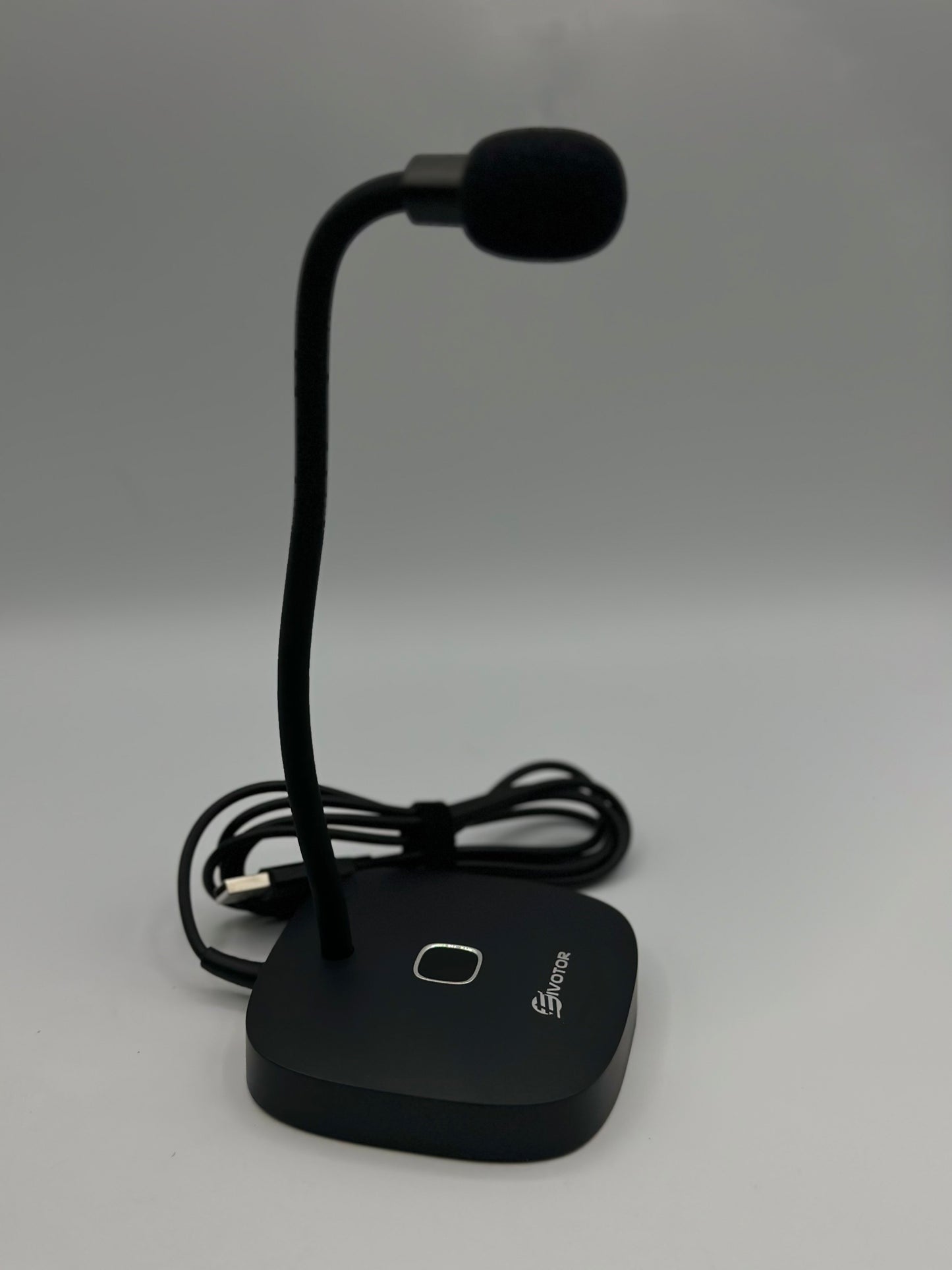 EIVOTOR Microphone PC USB Micro Computer Ordinateur Plug & Play Micro d'enregistrement avec Bouton Muet Compatible avec Mac, Windows 7/8/10, PS4 pour Discord, Youtube, Skype, Podcast, Conférence