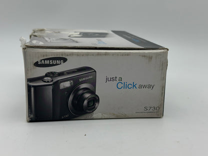 Appareil photo Compact Samsung L730 Noir compact - 7.2 MP - 3x zoom optique - flash 10 Mo - noir - Samsung