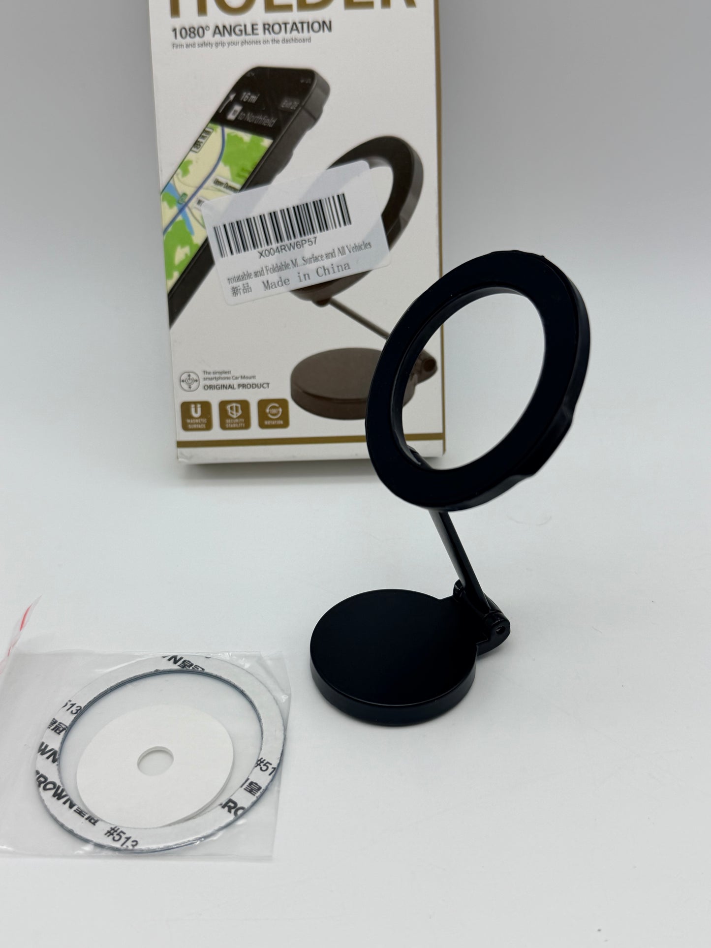 SokolOk Support magnétique pour voiture - Support magnétique pliable à 360° - Compatible avec tous les téléphones, Galaxy, smartphones, iPhone