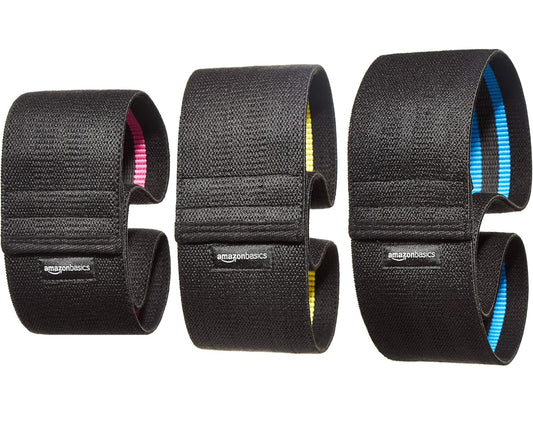 Bande élastique d’entraînement pour muscler les jambes, les hanches et les fessiers Amazon Basics