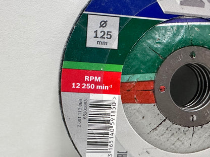 Bosch Accessories BOSCH 2609256333-5 disques de coupe en métal 125 x 2,5 mm, Acodado, Multicolore, 125 mm
