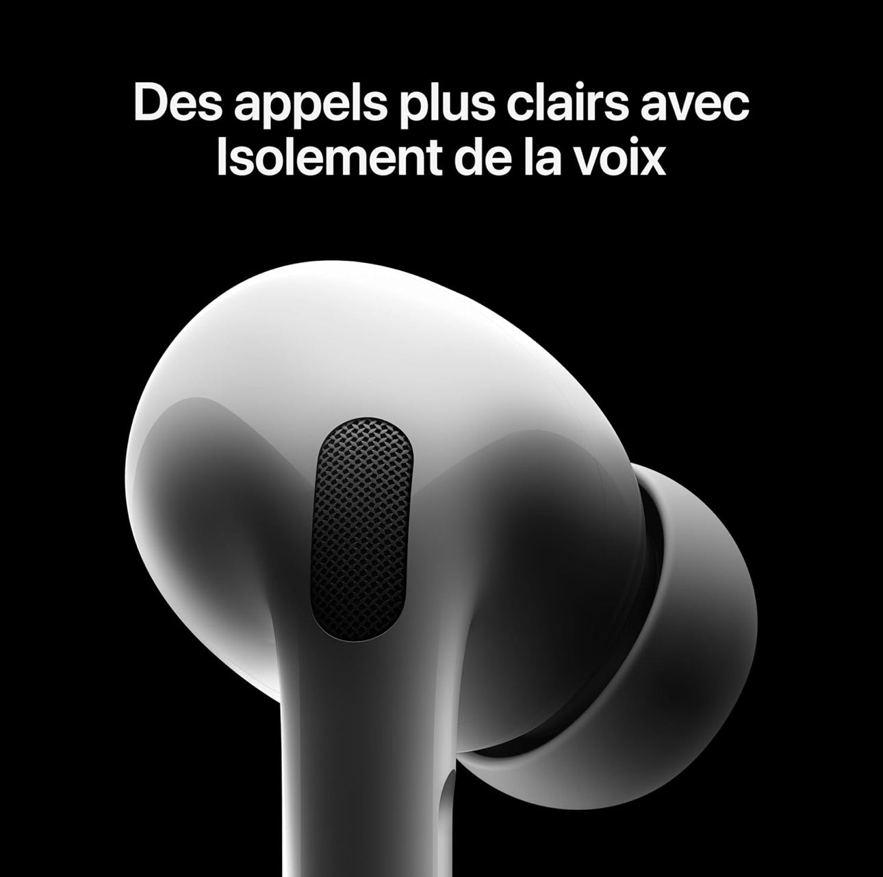Apple AirPods Pro 2 Écouteurs sans Fil, Casques et écouteurs Bluetooth, Réduction Active du Bruit, Appareil auditif, Mode Transparence, Audio Spatial personnalisé, Son Haute-fidélité, Recharge USB-C ( origine Apple garantie)