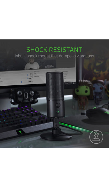 Razer Seiren X : micro à condensateur à directivité supercardioïde
