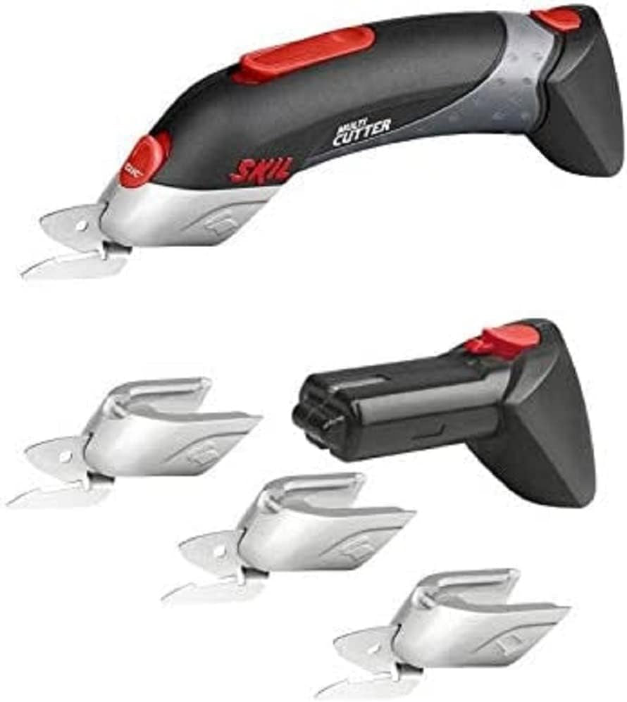 Cisaille à batterie Skil Multi-Cutter 2900 AJ (Cisaille universelle, Chargeur inclus, 2 batteries de 4,8 V, 4 têtes de cisaille universelle)