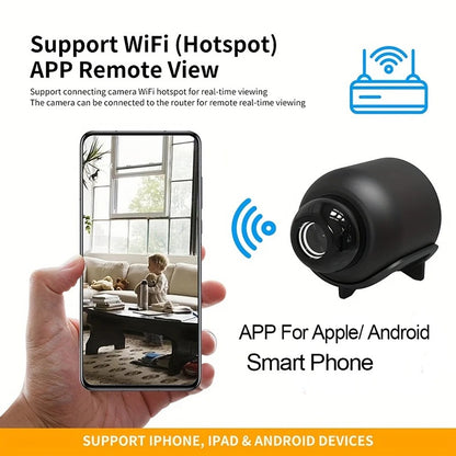 Mini Caméra "Guardian-Eye" – Connexion WiFi, Vision Nocturne HD & Alerte Détection de Mouvement
La sécurité haute définition en format miniature