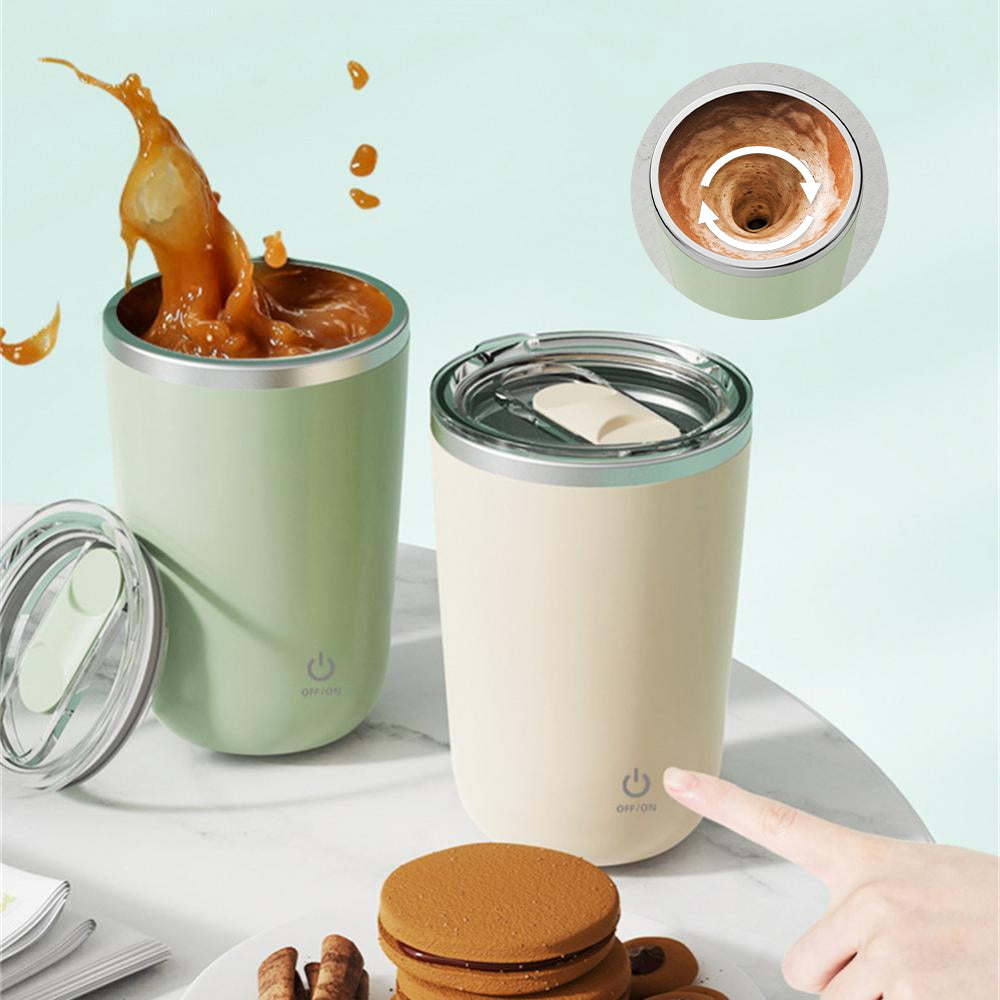 Tasse mélangeur automatique de 350 ml pour le jus, le café, le lait, en l'acier inoxydable,