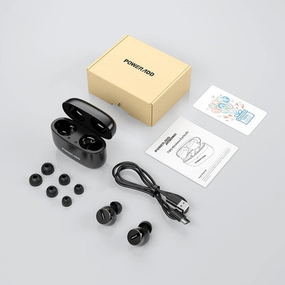 Casque de Sport Bluetooth sans Fil IPX7 étanche pour Le Jogging/la Course avec Microphone intégré, 25 Heures d'autonomie, Bluetooth 5.0 pour Apple Huawei Samsung… (S12)