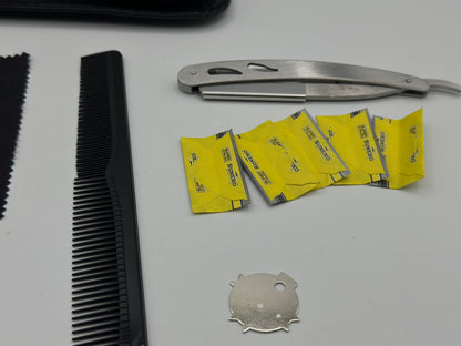 Ensemble de ciseaux de coiffure professionnels Ciseaux de coupe de cheveux de coiffeur Kit de ciseaux Cisailles en acier inoxydable de 6 pouces