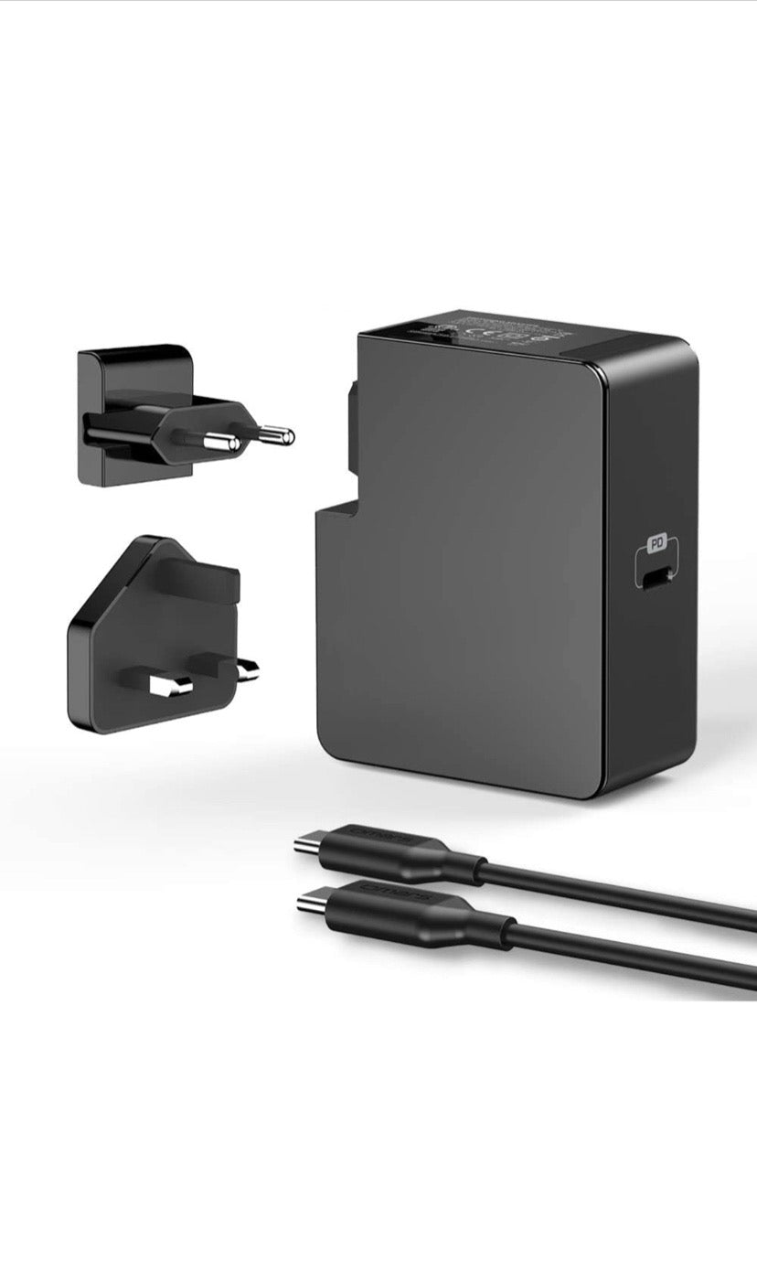 Chargeur mural ultra rapide grâce à ses 60watt et USB C, prise EU/UK neuf