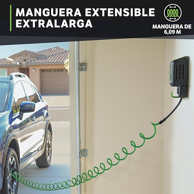 Gonfleur Tous Pneus, Station de Gonflage pour Garage, Gonfleur 120 V à Montage Mural, Pour Voitures, Vélos, Structures Pneumatiques, Ballons de Sport