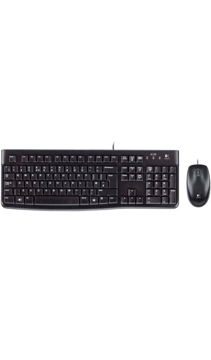 Logitech MK120 Combo Clavier et Souris Filaire pour Windows Clavier US Intern...