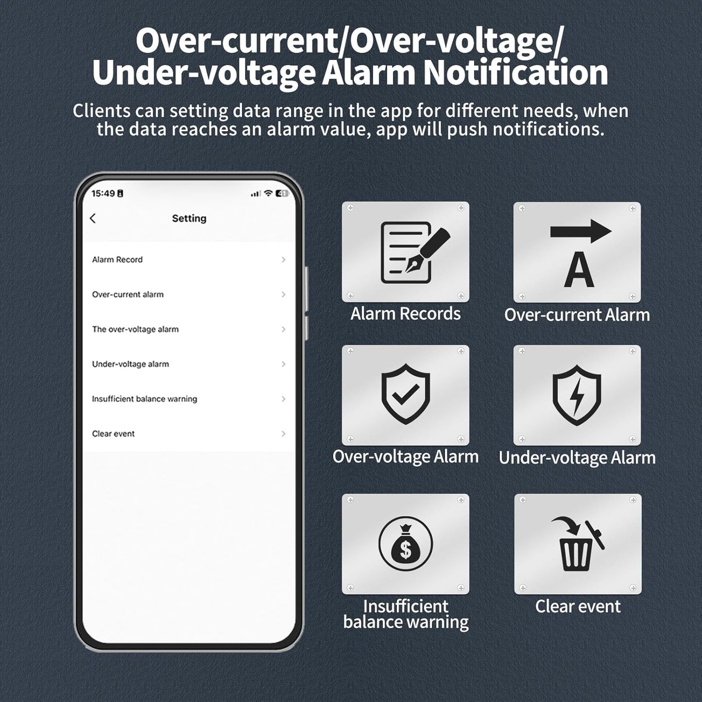 Compteur d'énergie eMylo Smart WiFi, compteur numérique monophasé DIN rails LCD, compteur de moniteur de consommation d'électricité, 60A 90-250V, support Alexa Google Assistant APP télécommande pour la maison, l'appartement