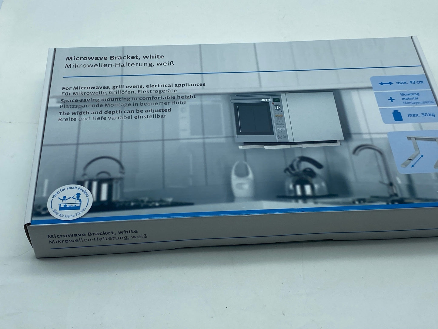 Support mural pour micro-ondes (porte micro-onde, 27 x 47 x 5 cm) Blanc/ ou gris