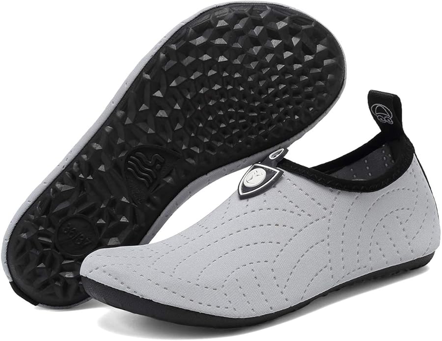 welltree Hommes Femmes Chaussures d'eau Séchage Rapide Sports Aqua Chaussures,Danse, Nager, Marcher, Yoga, Lac, Plage, Jardin, Parc, Conduite, Nautisme