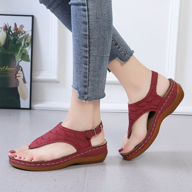 Sandales "Infinity-Wedge" – Tongs Compensées Minimalistes & Confort Absolu