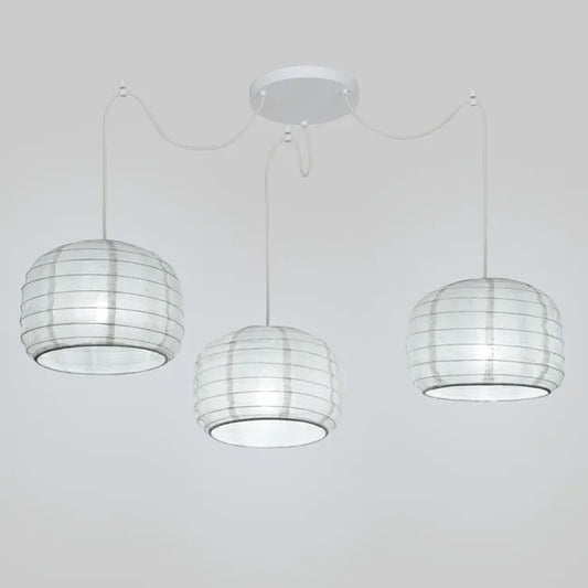 Suspension Linden, acier, beige, Diam.60 cm INSPIRE, E27 neuf