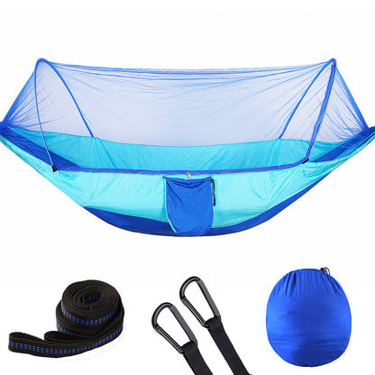 Hamac "Wild-Safe" – Ouverture Automatique & Moustiquaire Intégrée Haute Densité
