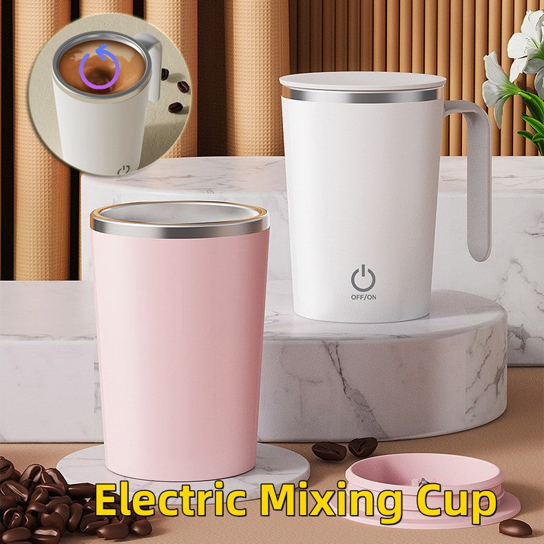 Tasse à mélanger électrique de cuisine, Tasse à café à remuer,Tasses à mélanger automatiques magnétique rotative