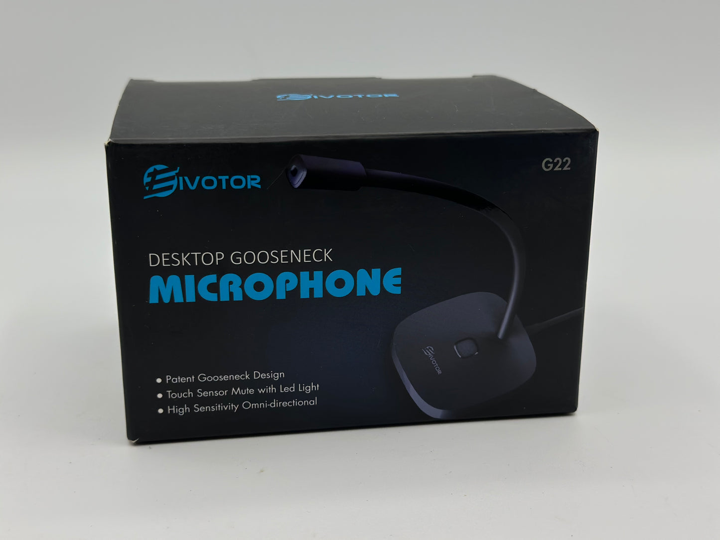EIVOTOR Microphone PC USB Micro Computer Ordinateur Plug & Play Micro d'enregistrement avec Bouton Muet Compatible avec Mac, Windows 7/8/10, PS4 pour Discord, Youtube, Skype, Podcast, Conférence