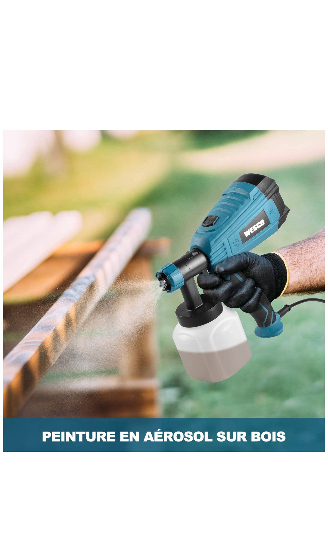 Pulvérisateur de Peinture Électrique, Récipient Détachable 800ML 3 tailles de buses neuf