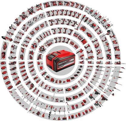Original Einhell Batterie 18 V 4,0 Ah Power X-Change (Li-Ion, 18 V, 4,0 Ah compatible avec toutes les machines Power X-Change, vendue sans chargeur)