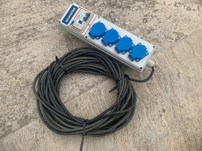 Cofret Rallonge électrique avec disjoncteur intégré et câble Très Bon Etat