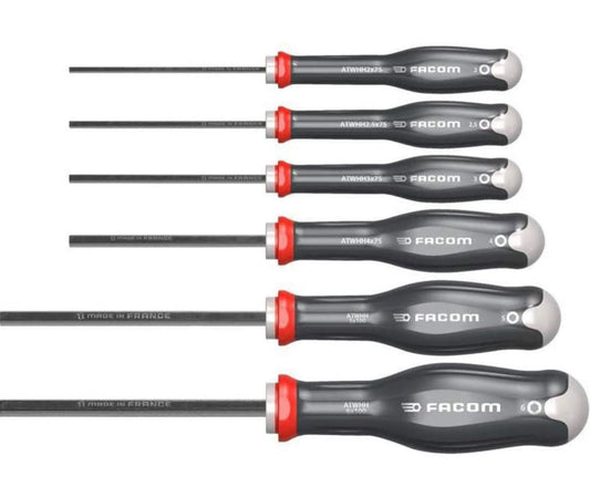 Jeu De 6 TOURNEVIS PROTWIST Avec Empreinte 6 Pans Émmanchées