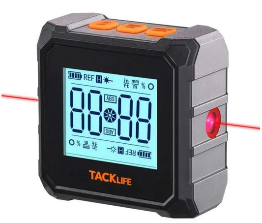 Mini inclinomètre numérique TACKLIFE MDP03 - Mesure d'angle et de pente absolue et relative