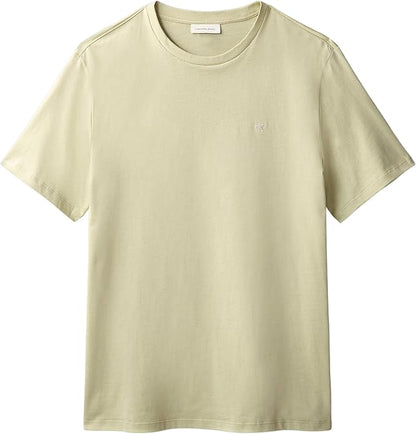 Calvin Klein T-Shirt Manches Courtes Homme Smooth Solid Tee avec Col Ras-du-Cou
