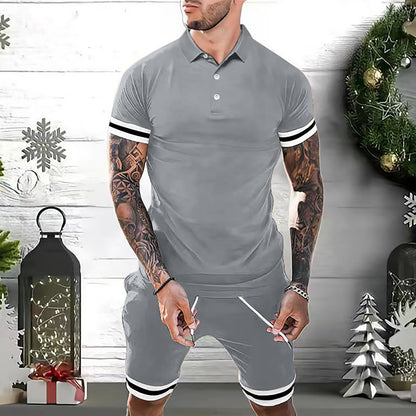 Ensembles décontracté Tenues 2 pièces Polo et short pour hommes