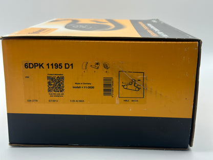 CONTITECH 6DPK1195D1 Jeu de courroies trapézoïdales à nervures pour Ford, Seat, Volkswagen