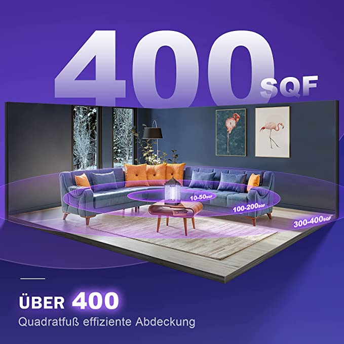 Moustiquaire, Anti-insectes électrique 9W - Anti-moustiques - Avec lumière UV - Pour l'intérieur/ext