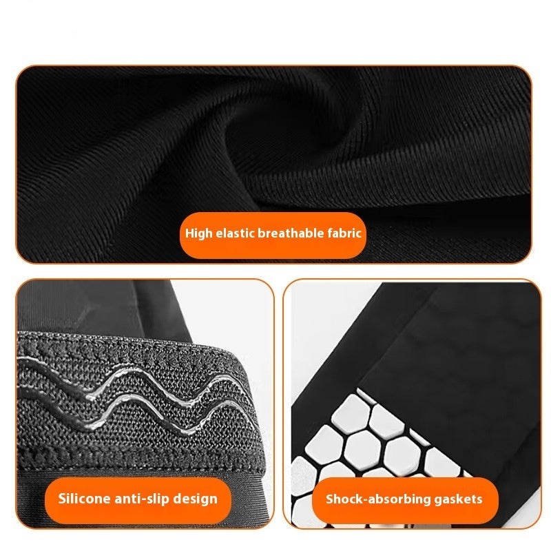 Protège-Tibia "Hexa-Shield" – Manchon de Compression Anti-Collision en Nid d'Abeille