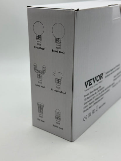 VEVOR Pistolet de massage tissus profonds masseur muscle à percussion 6 têtes