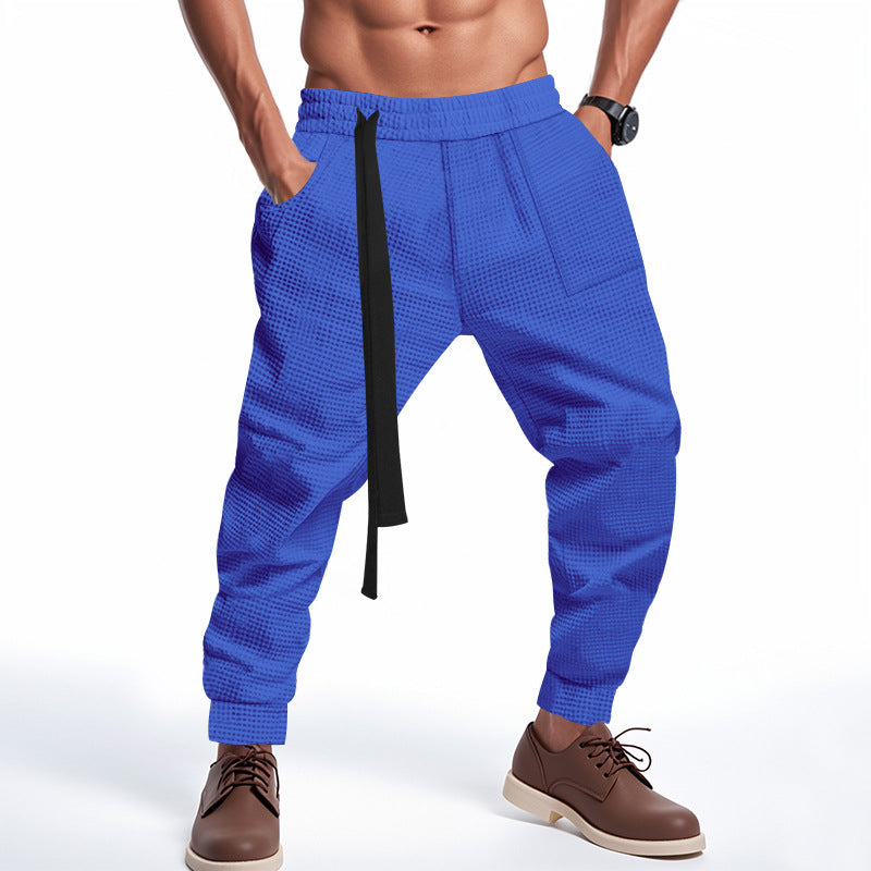 Pantalon "Waffle-Street" – Jogging en Maille Gaufrée & Coupe Relaxed