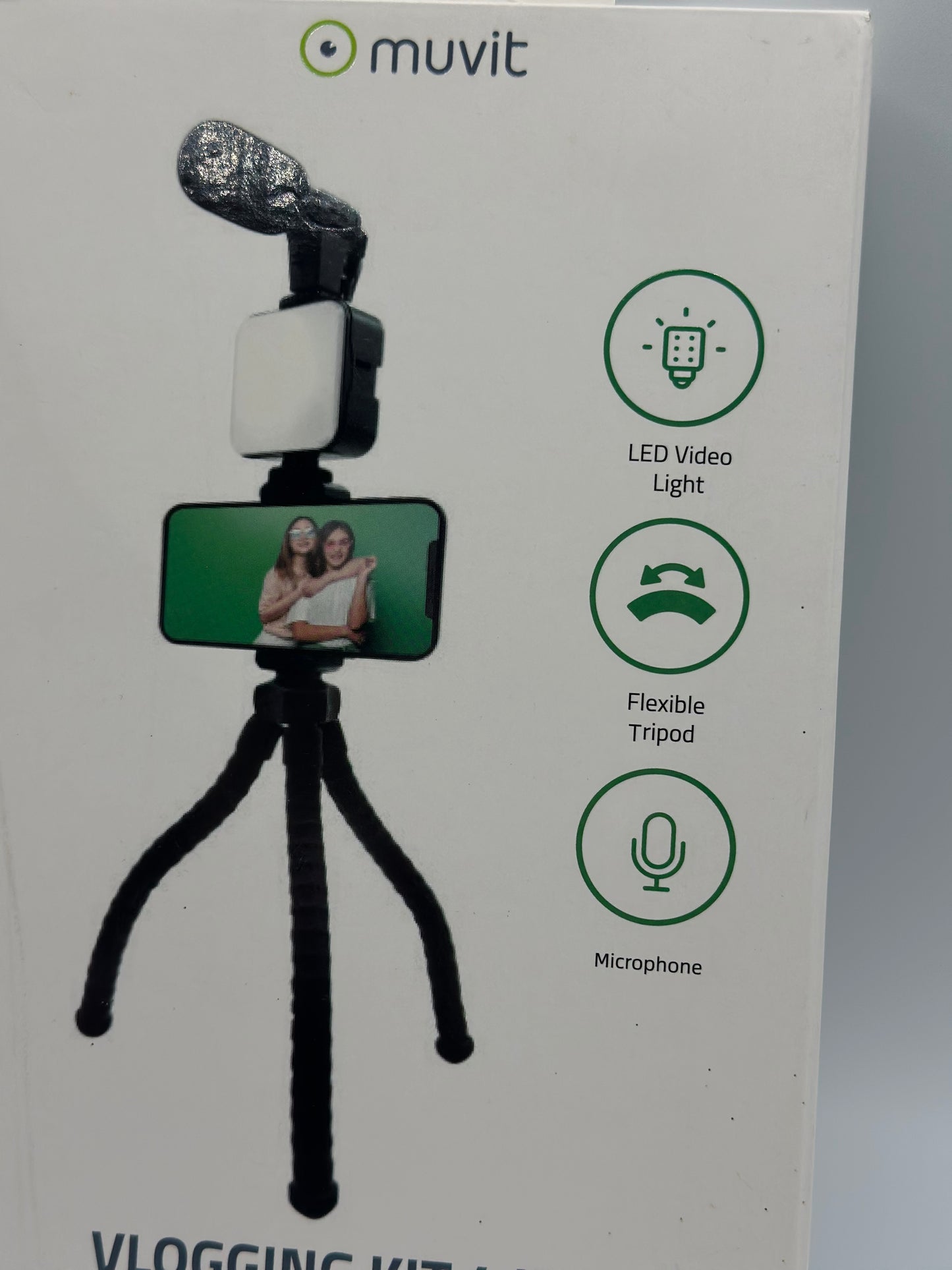 Support VLOGGING KIT 4 en 1 Micro + TREPIED + Support + LED