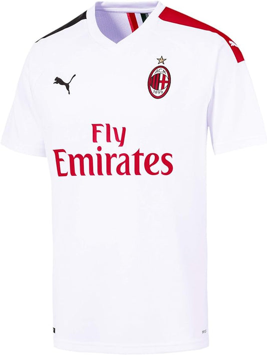 Maillot Puma pour hommes ACM AWAY SS WITH Sponsor Logo Jersey, Blanc-Tango Rouge, XL neuve