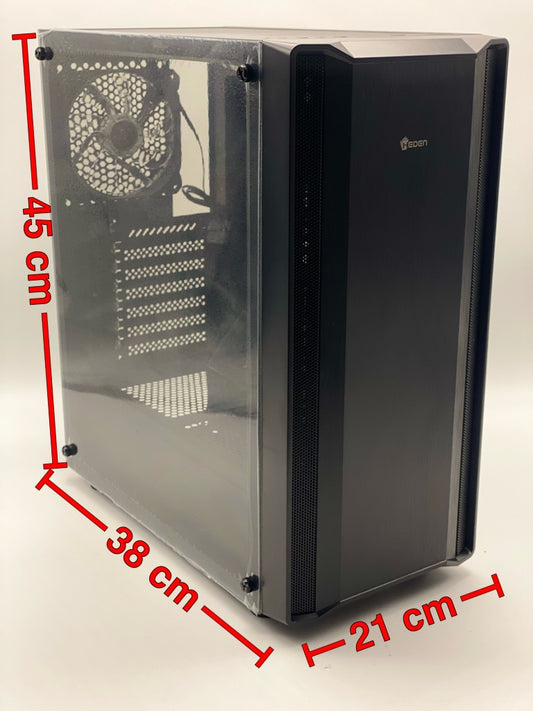 Boîtier pc tour avec fenêtre latérale en acrylique