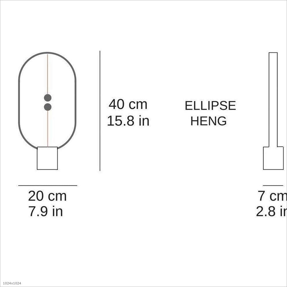 Mini lampe table d'équilibre magnétique Heng High-Tech Creative Intelligent Équilibre Lampe bureau commutateur demi-vide avec port chargement Usb Bureau Chambre d'enfant Lecture Bureau Lampe table